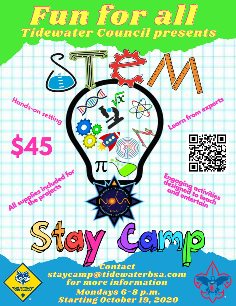 Flyer for STEM Stay Camp