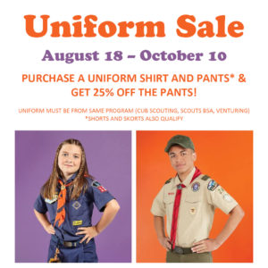 Boy Scout uniform sale 2020