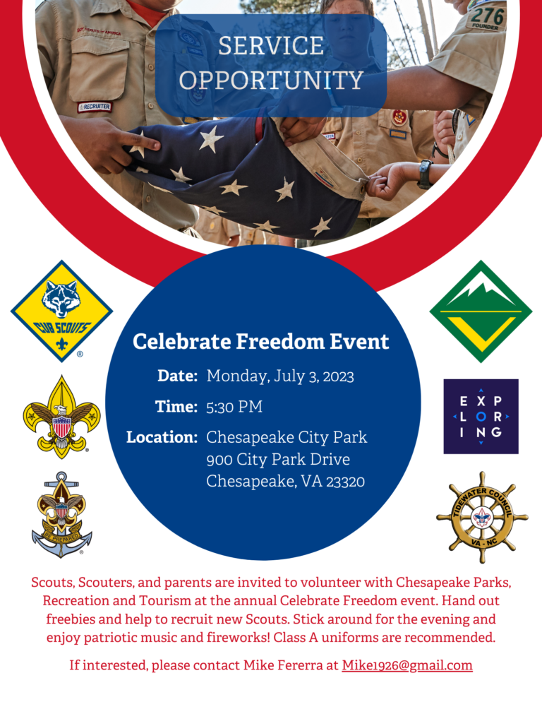 Flyer for 2023 Celebrate Freedom event