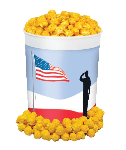 bucket of cheddar cheese popcorn