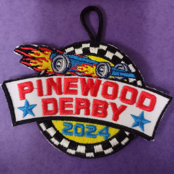 Patch for 2024 Pinewood Derby