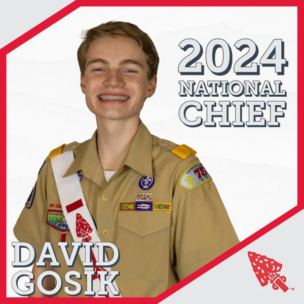 David Gosik 2024 Order of the Arrow National Chief