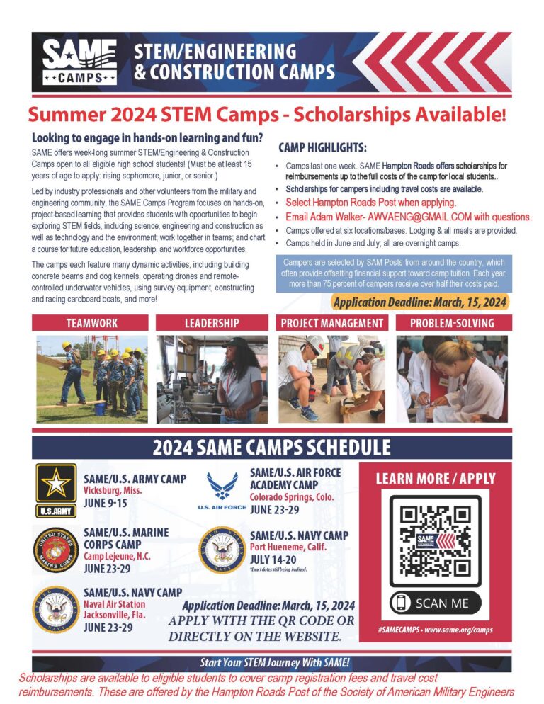 Thumbnail of flyer for 2024 SAME STEM Camps