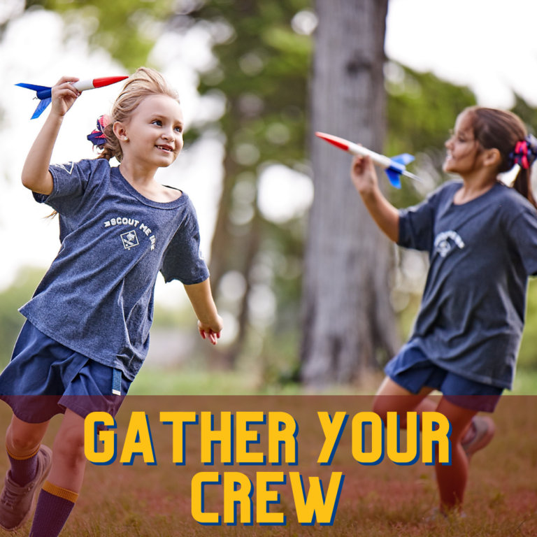 Gather Your Crew Cub Scouts with Rockets
