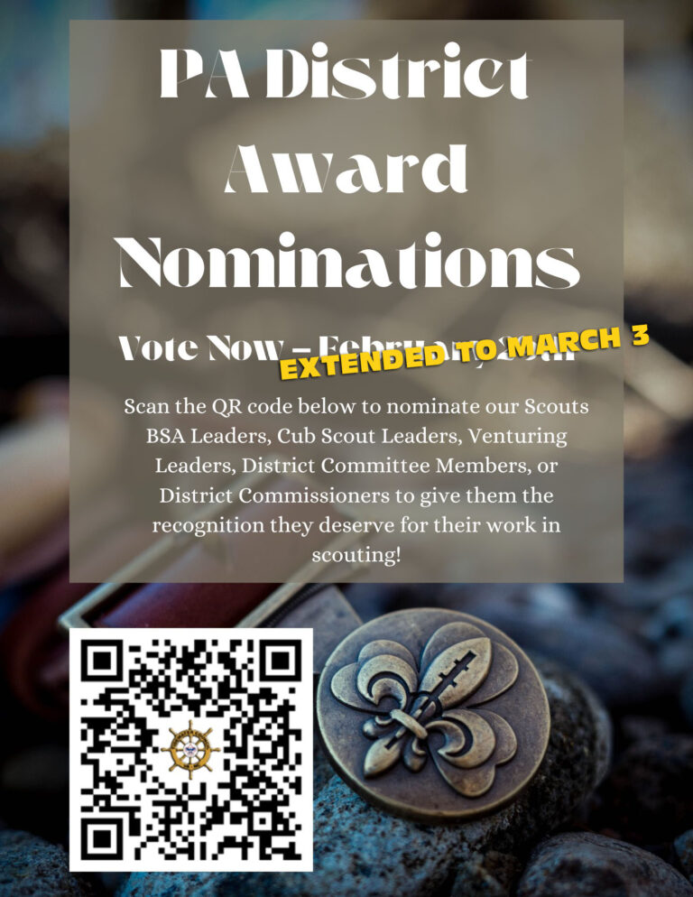 PA District Award Nominations Vote Now - Deadline Extended to March 3