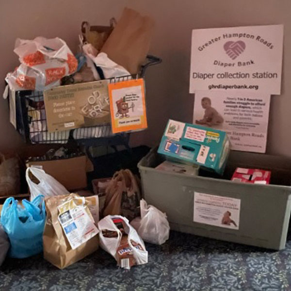 Items collected by Troop 362 for Scouting for Food 2024