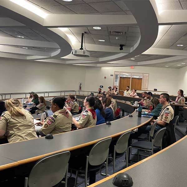Scout leaders gathered at University of Scouting on March 9, 2024