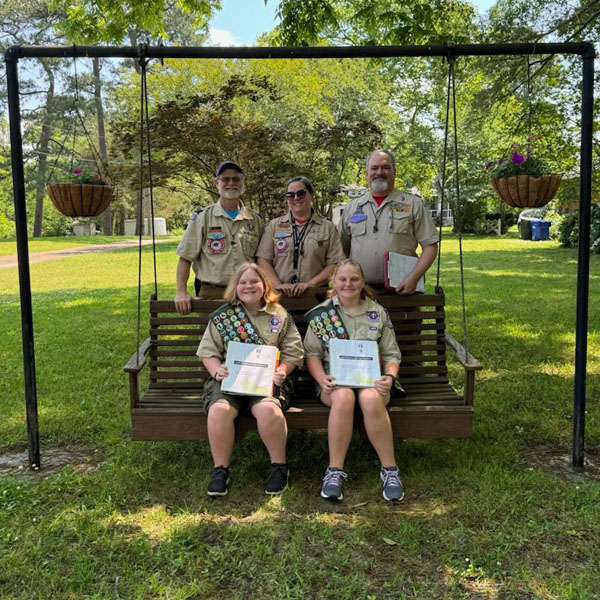 Eagle Scouts Noel S. and Gracie S.