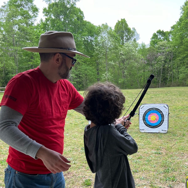 Archery at Family Camp 2024 at Pipsico Scout Reservation