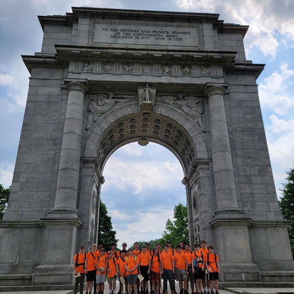 Scouts from Troop 471 visiting Philadelphia over Memorial Day weekend 2024