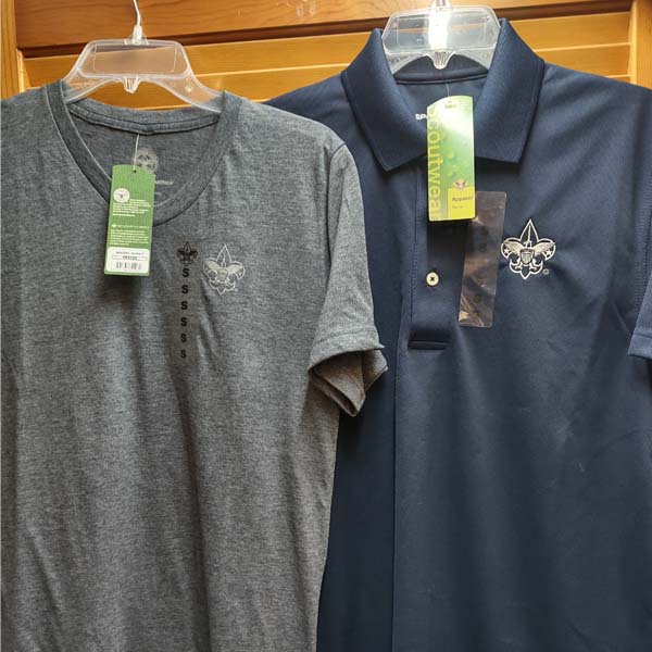 BSA v-neck and polo shirts