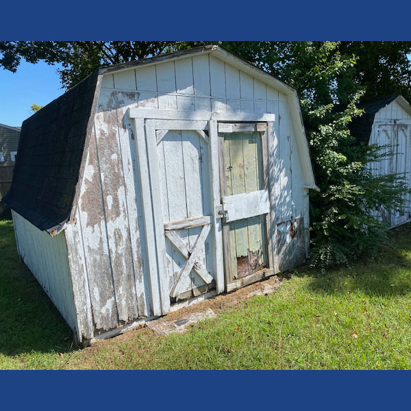 Shed at Seton Youth Services in need of repair