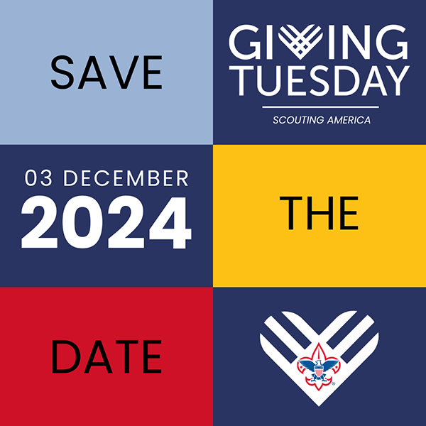 Save the Date Giving Tuesday Scouting America 03 December 2024