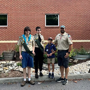 Boy Scouts of America pollinator garden at Princess Anne Public Library in Virginia Beach, VA