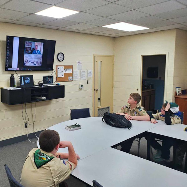 Space Exploration merit badge session with Dr. Kjell Lindgren