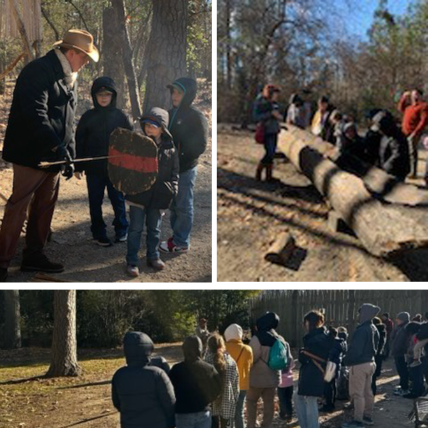 Scouts from Pack 207 at Jamestown