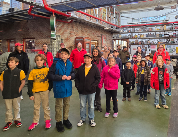 Cub Scouts and leaders from Pack 24 in Norfolk, VA touring FantomWorks