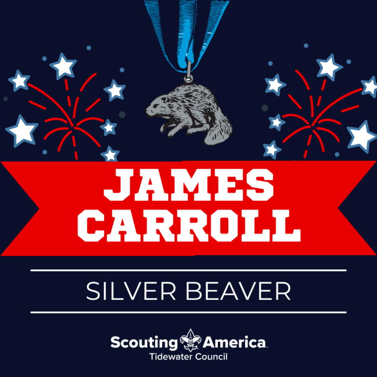 James Carroll Silver Beaver Scouting America Tidewater Council