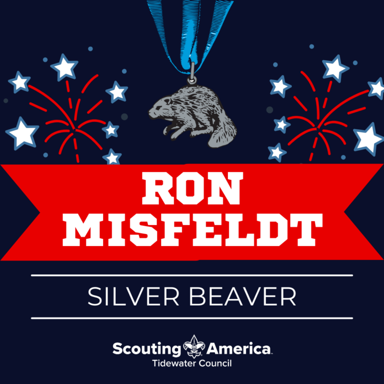 Ron Misfeldt Silver Beaver Scouting America Tidewater Council