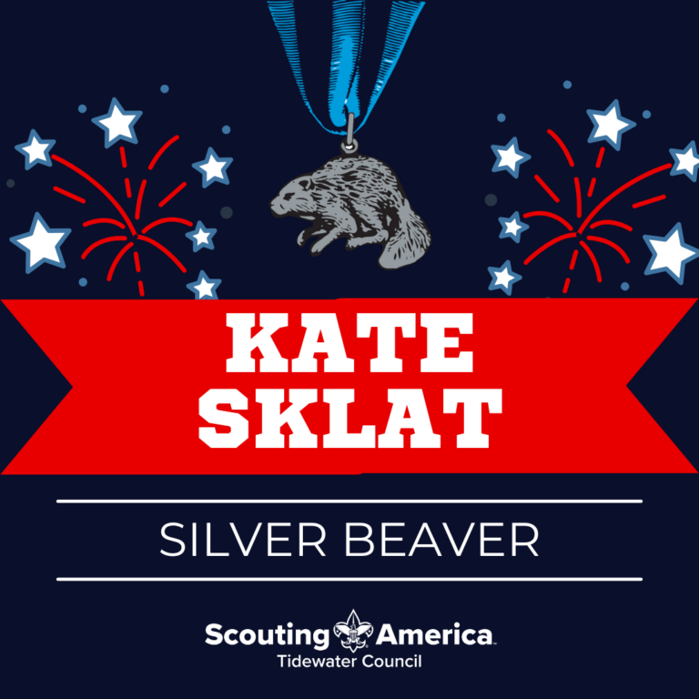 Kate Sklat Silver Beaver Scouting America Tidewater Council