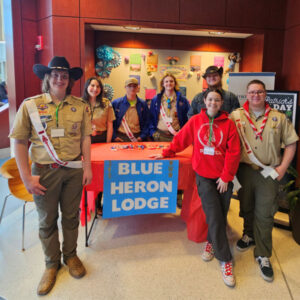 Blue Heron Lodge Arrowmen at University of Scouting 2025