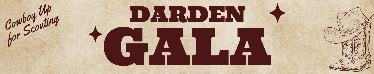 Cowboy Up for Scouting - Darden Gala header graphic