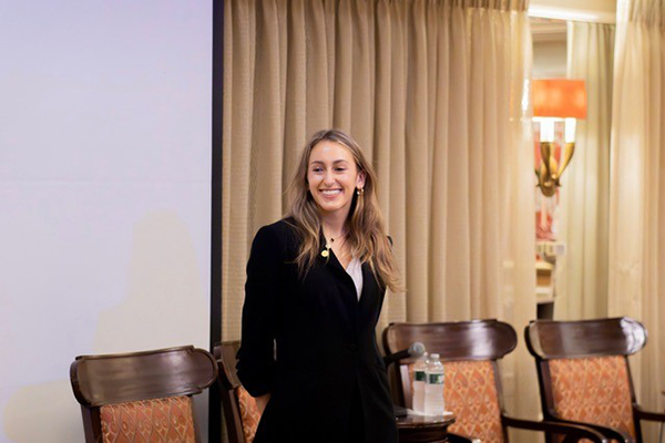Simone Nied at a panel at UN General Assembly Week in New York City 2025