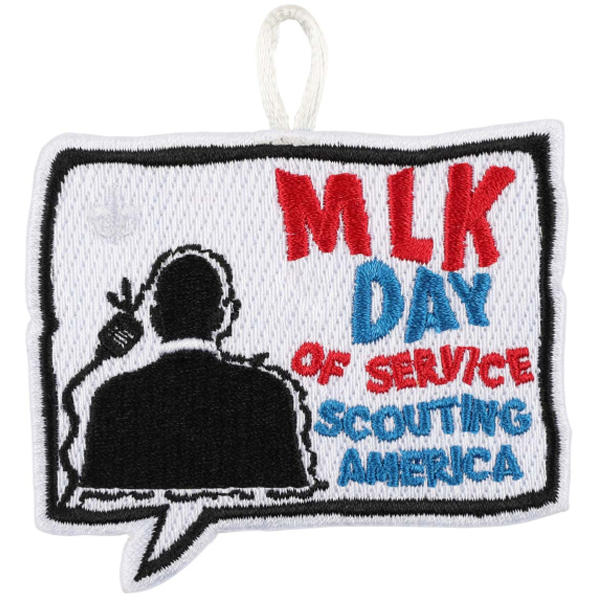 Patch for MLK Day of Service Scouting America