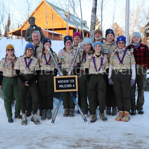 Scouting America Tidewater Council Scouts at Northern Tier’s Okpik Winter Camp