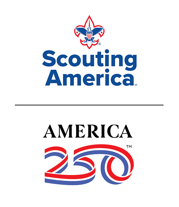 Scouting America & America 250 combined logo