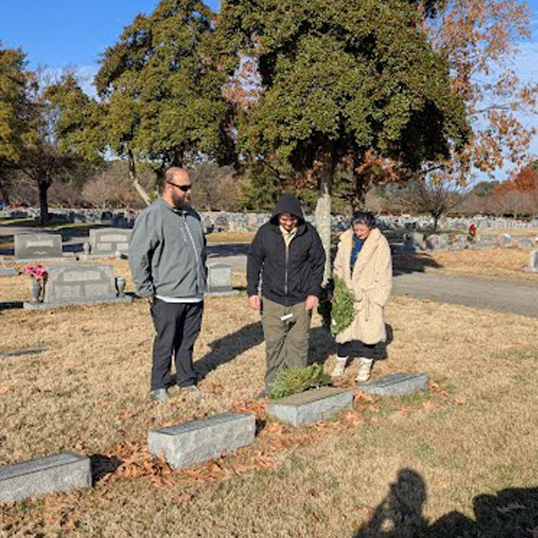 Scouts BSA Troop 5 at Wreaths Across America 2025 at Forest Lawn Cemetery, Norfolk, VA