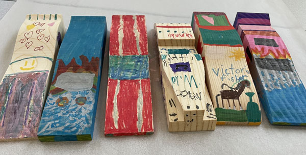 Pinewood Derby cars from Pack 2707