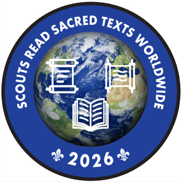 Logo for Scouts Read Sacred Texts Worldwide 2026