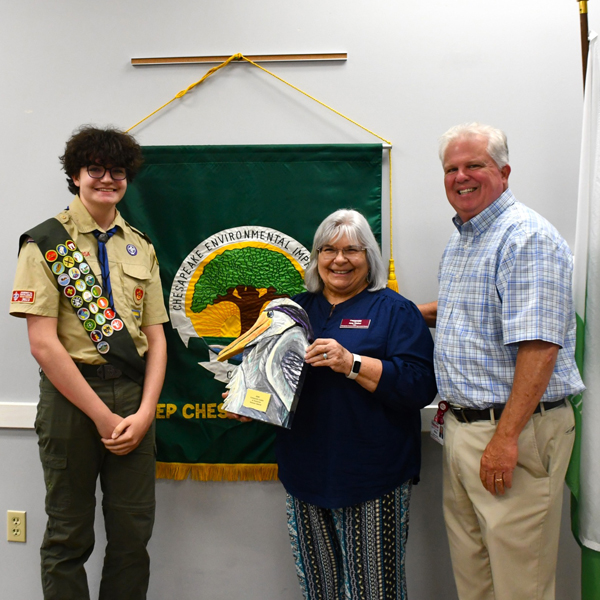 Brennan G., Community Leader of Tomorrow Award presentation