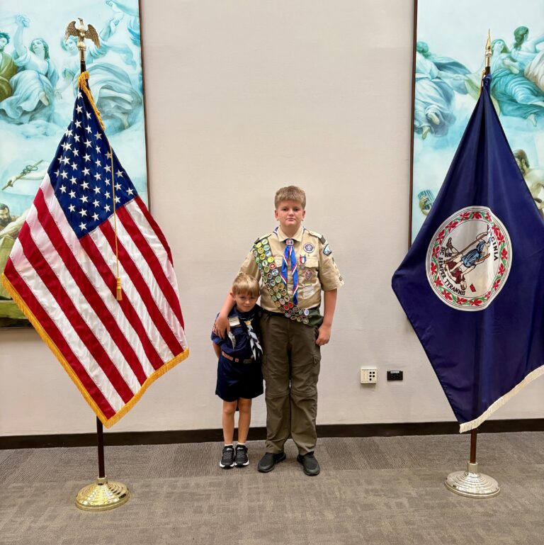 Donuts with Senators event for Eagle Scouts