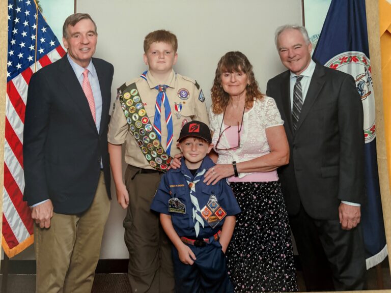 Donuts with Senators event for Eagle Scouts