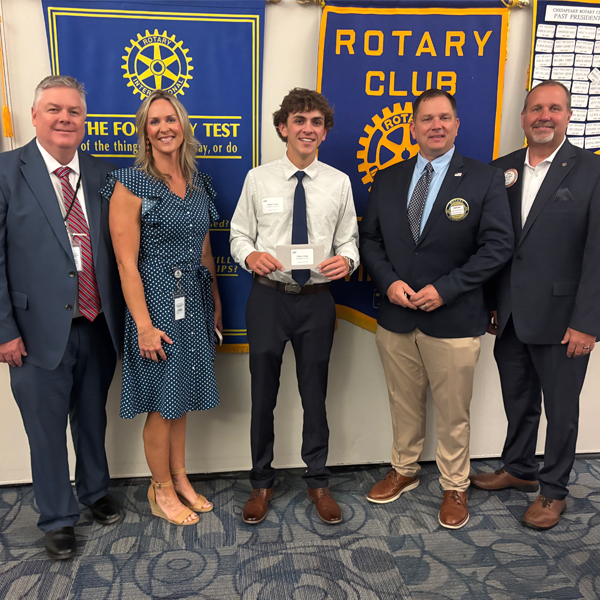 Eagle Scout Ethan G. Chesapeake Rotary scholarship presentation