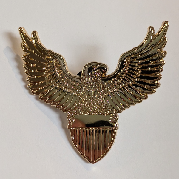 Bald Eagle pin for military donation recognition #1, 2026