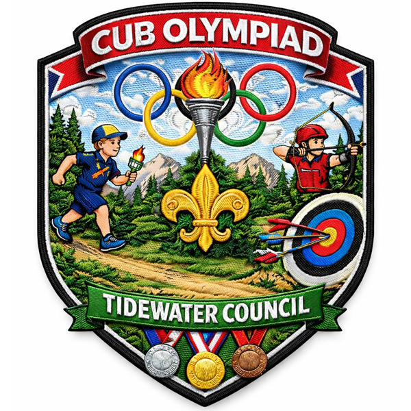 Cub Olympiad Patch. Tidewater Council.
