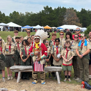 Scouts BSA Troops 259 and 5259 at the 38th Annual Nansemond Indian Pow Wow