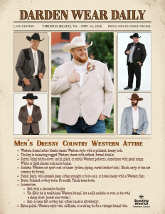 Men-Dressy Country Western